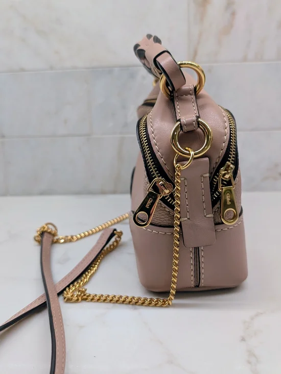 Chloe Mini Daria Leather Crossbody - Picture 4 of 8